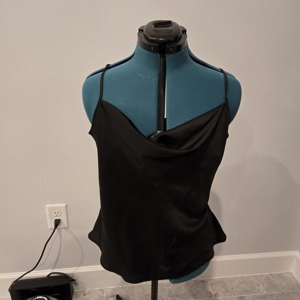 Express Black Asymmetrical Fitted Camisole